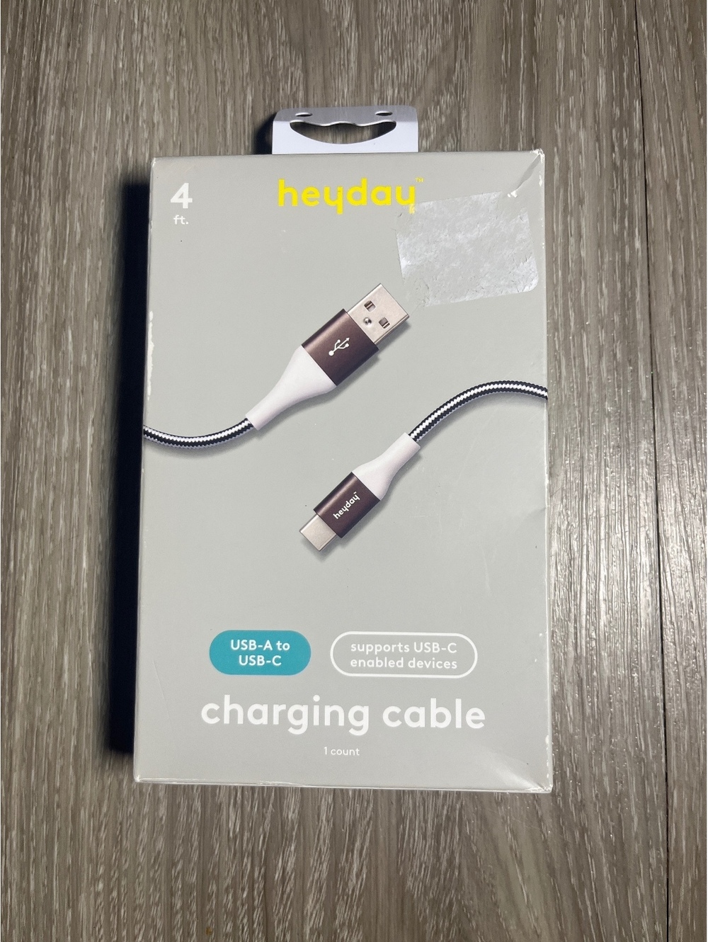 4ft USB-A to USB-C Charging Braided Cable heyday High Speed Power Delivery NEW